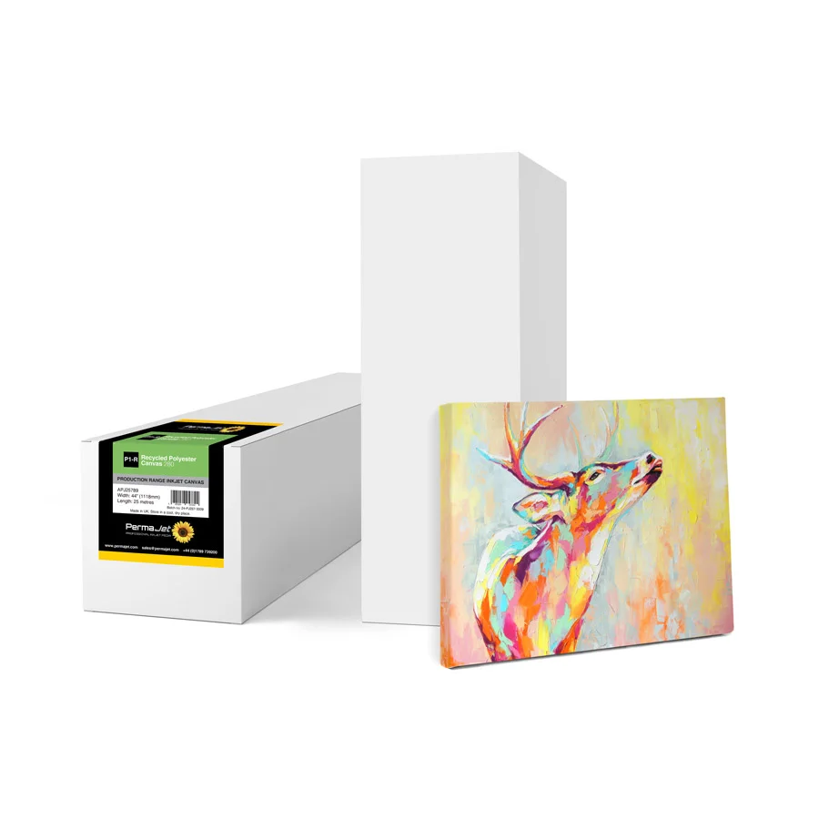 PERMAJET P1-R RECYCLED POLYESTER CANVAS 280 GSM (95% RE-CYCLED)  - TEST 24" ROLL 2MTR