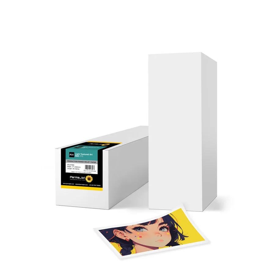 PERMAJET P31 LIGHT TEXTURED ART MATT 210 GSM 36" ROLL 40 MTR