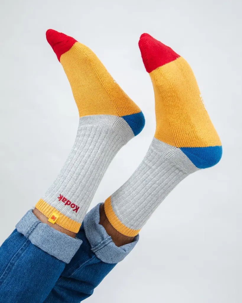 KODAK SOCKS BLOCK RIBBED 36-40