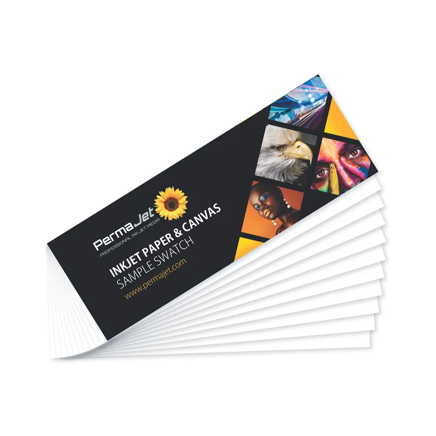 PERMAJET A6 PRINTED PRODUCTION RANGE ONLY SWATCH  
