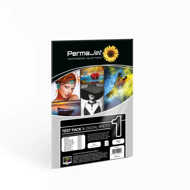 PERMAJET DIGITAL PHOTO - TEST PACK 1 - NEW 2022 A4 20
