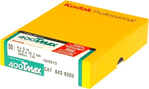 [8438202] KODAK PELLICOLA T-MAX 400 4X5/50 FOGLI 