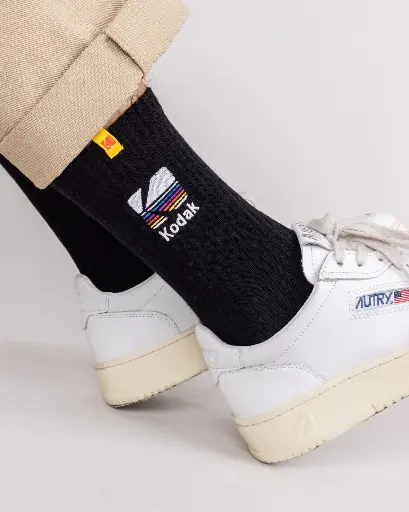 [3724_36-40] KODAK SOCKS BLACK 36-40