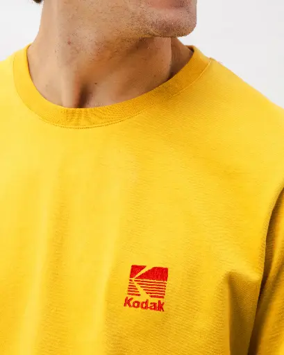 [3722_L] KODAK LOGO T-SHIRT YELLOW L