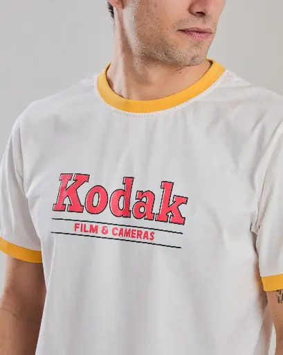[4349_L] KODAK T-SHIRT RETRO FILM ECRU L   