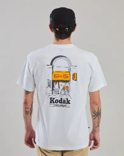 [4345_L] KODAK T-SHIRT SHOP WHITE L