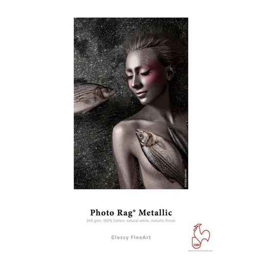[10643570] HAHNEMUHLE PHOTO RAG METALLIC 340 GR 127 CM X 12 M.