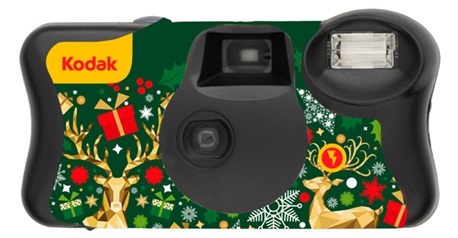 [1097583N] KODAK USA E GETTA FUN SAVER DI NATALE 27+12 POSE 800 ISO  