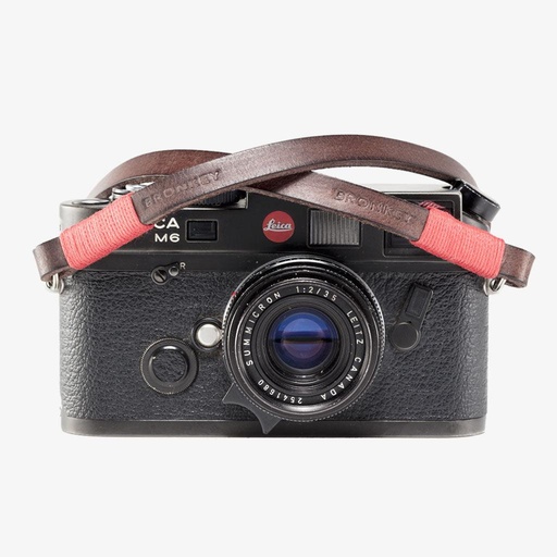 [ROM102L120] BRONKEY ROMA #102 - BROWN CAMERA STRAP 120 CM  