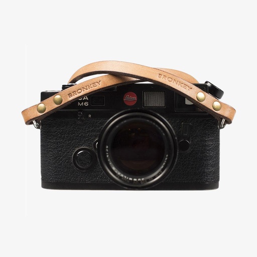[BER103L95] BRONKEY BERLIN #103 - TANNED CAMERA STRAP 95 CM 