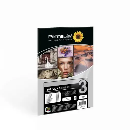 [APJ20053] PERMAJET FINE ART - TEST PACK 3 - NEW 2022 A4 18